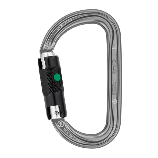 Petzl Am-D Aluminium Karabiner Grey Ball-lock