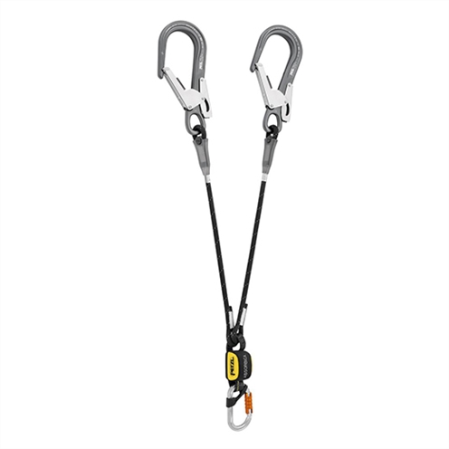 Petzl NEW Absorbica-Y 80 MGO European Version Double lanyard, integrated EA
