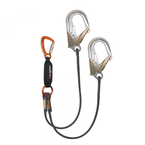 Heightec ELITE Twin Lanyard Triple Action karabiner, ANSI Hook, 160 cm